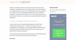 Desktop Screenshot of analyticscheckup.com